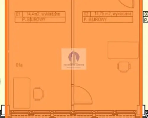 Mokotów: lokal biurowy 34,98m2 do wynajęcia