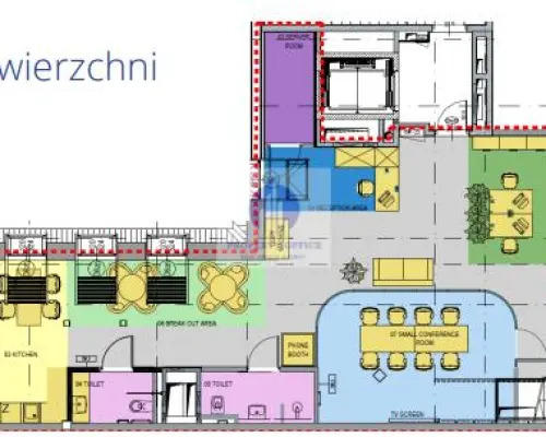 Śródmieście: lokal biurowy 286,30m2 do podnajmu