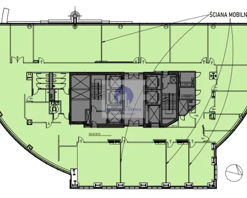 Wola: lokal biurowy 1171m2 do wynajęcia