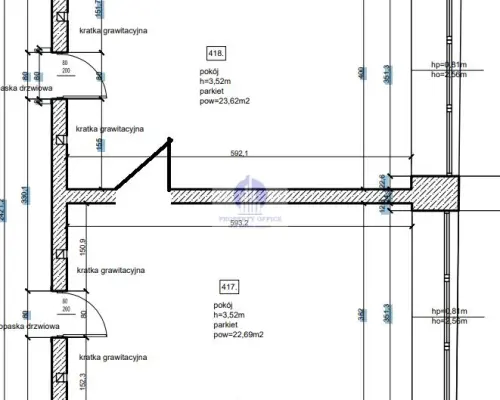 Śródmieście: lokal biurowy 46,31 m2 do wynajęcia