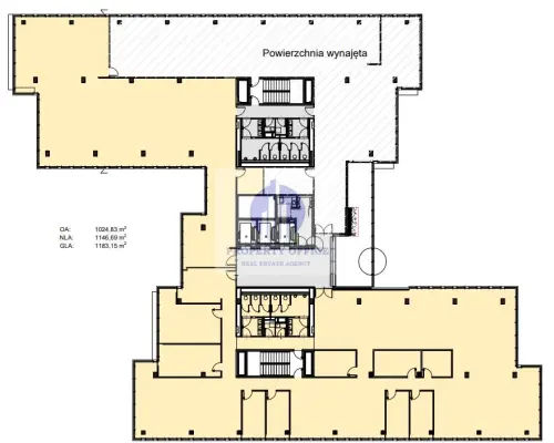Włochy: lokal biurowy 1194m2 do wynajęcia