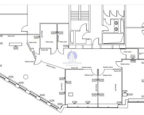 Śródmieście: lokal biurowy 221,21 m2 do wynajęcia