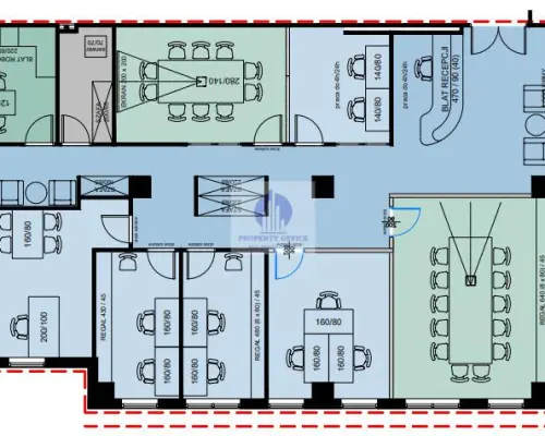 Śródmieście: lokal biurowy 271,65m2 do wynajęcia
