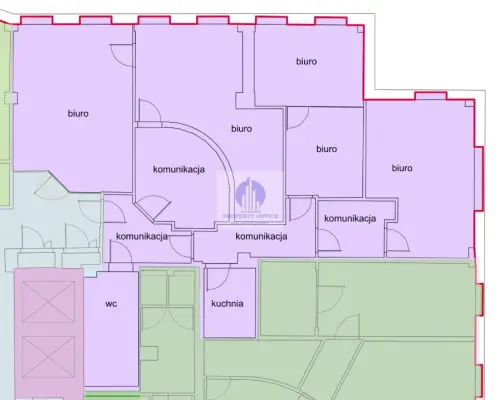 Mokotów: lokal biurowy 150 m2 do wynajęcia