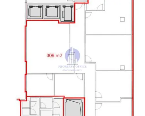 Mokotów: lokal biurowo-usługowy 309 m2 do wynajęcia