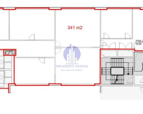 Mokotów: lokal biurowo-usługowy 341 m2 do wynajęcia