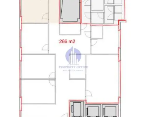 Mokotów: lokal biurowo-usługowy 266 m2 do wynajęcia