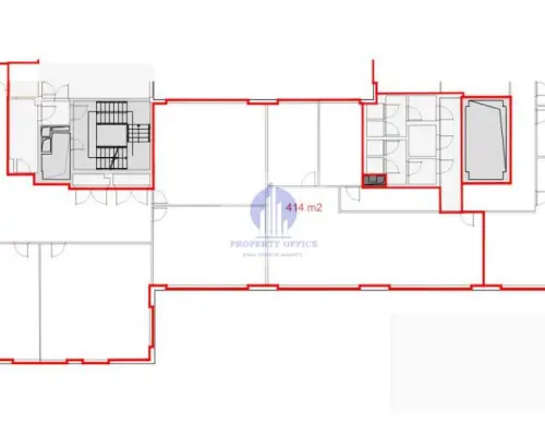 Mokotów: lokal biurowo-usługowy 414m2 do wynajęcia