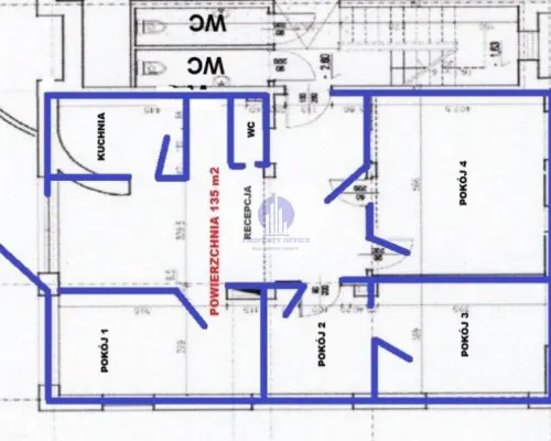 Wilanów : lokal biurowo-usługowy 135m2 do wynajęcia