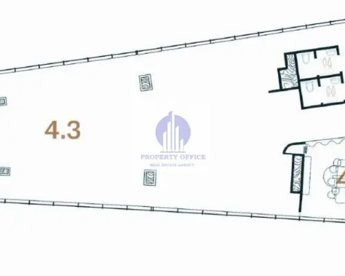Śródmieście: umeblowany lokal biurowy 278,05m2 na wynajem