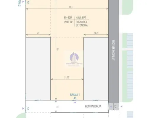 Bielany: magazyn 4941 m2 do wynajęcia
