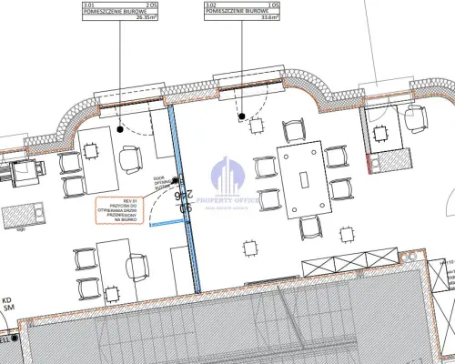 Śródmieście: biuro 74,38 m2 do wynajęcia