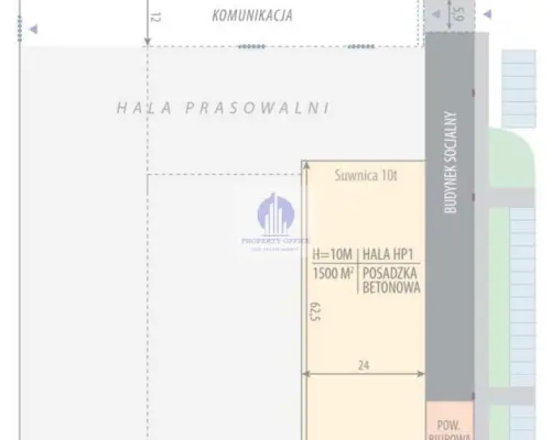 Bielany: magazyn 1500 m2 na wynajem