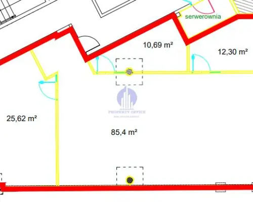 Włochy: lokal biurowy 134 m2 do wynajęcia