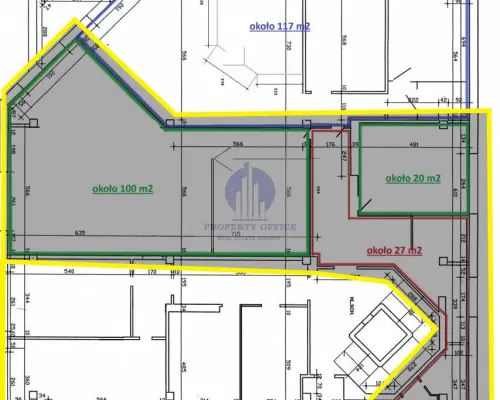 Bielany: lokal biurowy 127m2 do wynajęcia