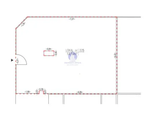 Mokotów: lokal handlowo-usługowy 53,10 m2 do wynajęcia