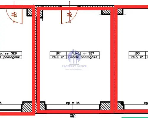 Mokotów: lokal biurowy 58,11m2 do wynajęcia