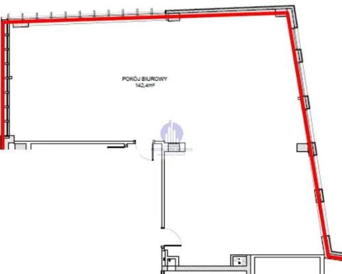 Mokotów: lokal biurowy 166,61 m2 do wynajęcia