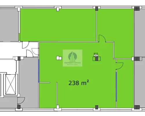 Włochy: lokal biurowy 261,80 m2 do wynajęcia