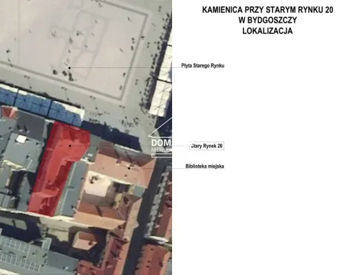 Prestiżowa lokalizacja - Stary Rynek w Bydgoszczy    Nieruchomość znajduje się przy  Starym Rynku  - najbardziej reprezentacy