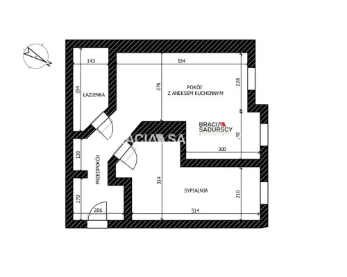 Lokal użytkowy o pow. 45 m 2  blisko centrum i krakowskich uczelni      Oferujemy na sprzedaż lokal użytkowy o powierzchni 45