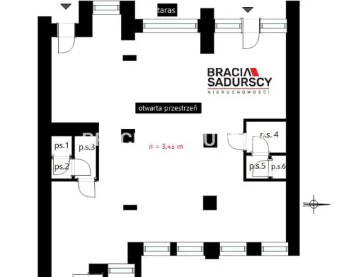 Na sprzedaż przestronny lokal użytkowy o powierzchni 265 m²    Lokal położony na parterze nowoczesnego budynku mieszkaln