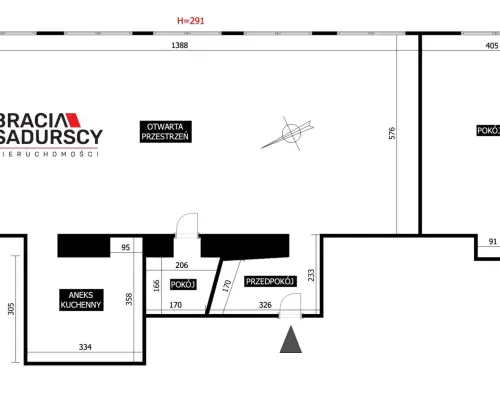 lokal biurowy 128 m2 Centrum Krakow blisko Wawelu
