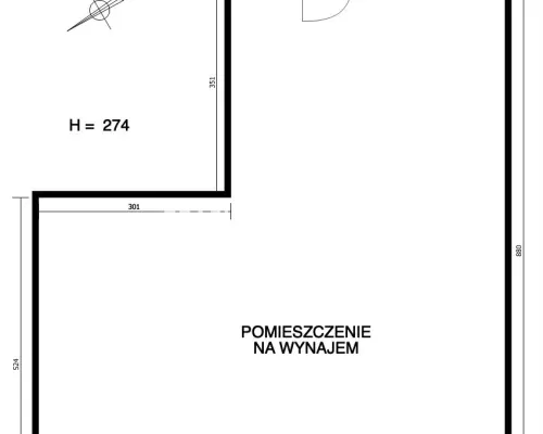 Lokal 51m2 – Kraków, ul. Zamknięta, Podgórze SKA