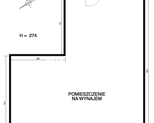 Lokal 51m2 – Kraków, ul. Zamknięta, Podgórze SKA