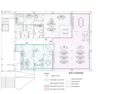 Wykończony lokal biurowy 97 m² do wynajęcia