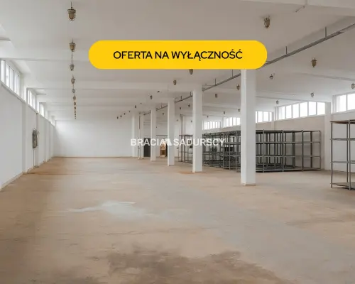 Hala mag. - prod. pow. 860 m2 w centrum Proszowic!