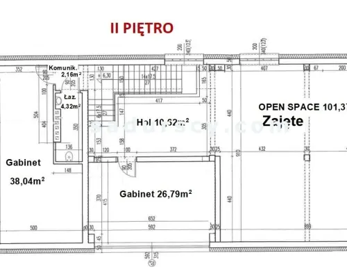 Biuro ok. 112,44m2 w Piasecznie, okolica Józefosławia, z klimatyzacją, monitoringiem, przeszkleniem, parkingiem.     Dwie kon