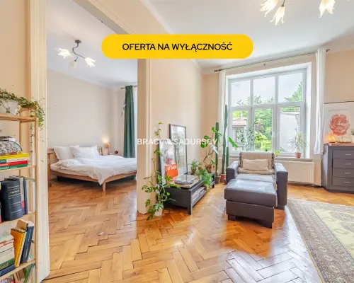 Kraków - Zwierzyniec / Salwator  2 oddzielne pokoje  65,59 m2  kamienica blisko Błoń i Lasku Wolskiego     Na sprzedaż