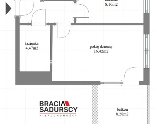 2 pok ok 35 m2 z dużym balkonem