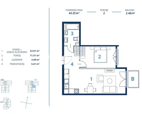 Gotowa inwestycja - metraże od 39 m2, Kraków