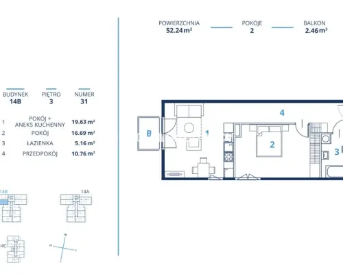 Gotowa inwestycja - metraże od 39 m2, Kraków