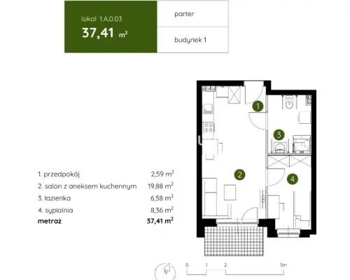 Smart Apartament na Prądniku Białym blisko Zieleni