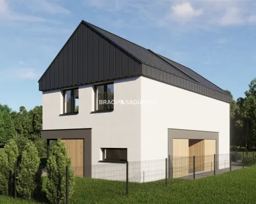 3pok.65m2 dwupoziomowe/nowoczesna bryła budynku