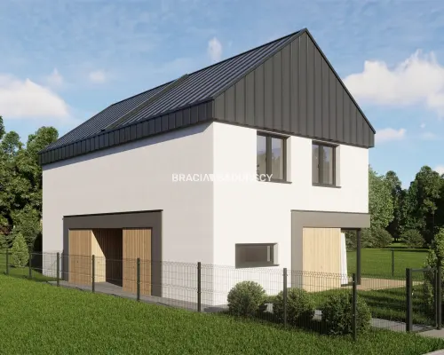 3pok.65m2 dwupoziomowe/nowoczesna bryła budynku