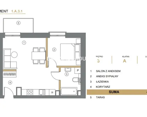 41m2 2pok + balkon / winda