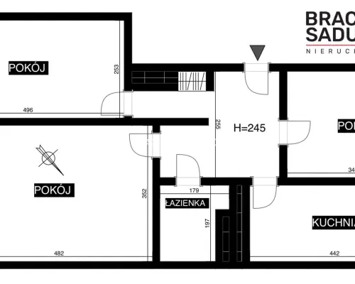 63,5 m² | 3 pokoje | Os. Tysiąclecia