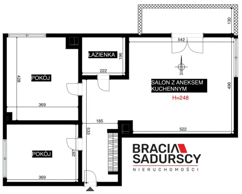 3 pokoje | 68,48 m² | Garaż | Miłkowskiego| Ruczaj