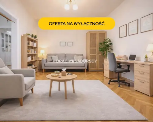 Przestronne mieszkanie w centrum Krakowa.