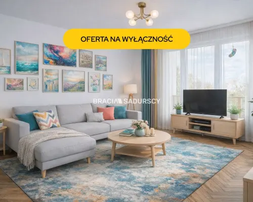 Dwupokojowe jasne mieszkanie w centrum.