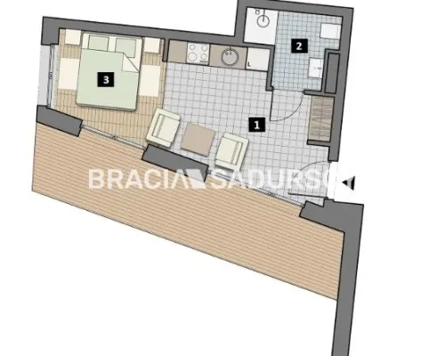 Dostępne mieszkania od 25m2 do 63m2. 
