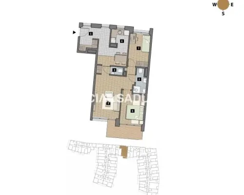 Dostępne mieszkania od 25m2 do 63m2. 