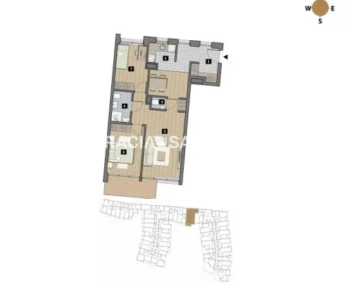 Dostępne mieszkania od 25m2 do 63m2. 