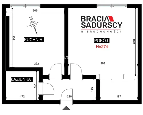 2 pokoje po aranżacji | 30,41 m² | os. Ogrodowe