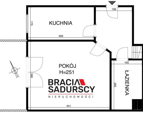 Kawalerka z osobną kuchnią -Fieldorfa-Nila