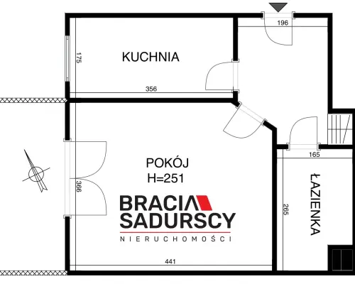 Kawalerka z osobną kuchnią -Fieldorfa-Nila